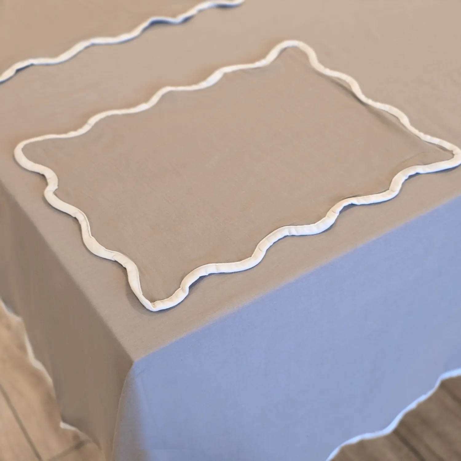 Bordstablett - 2-pack Yrsa (mörkbeige)