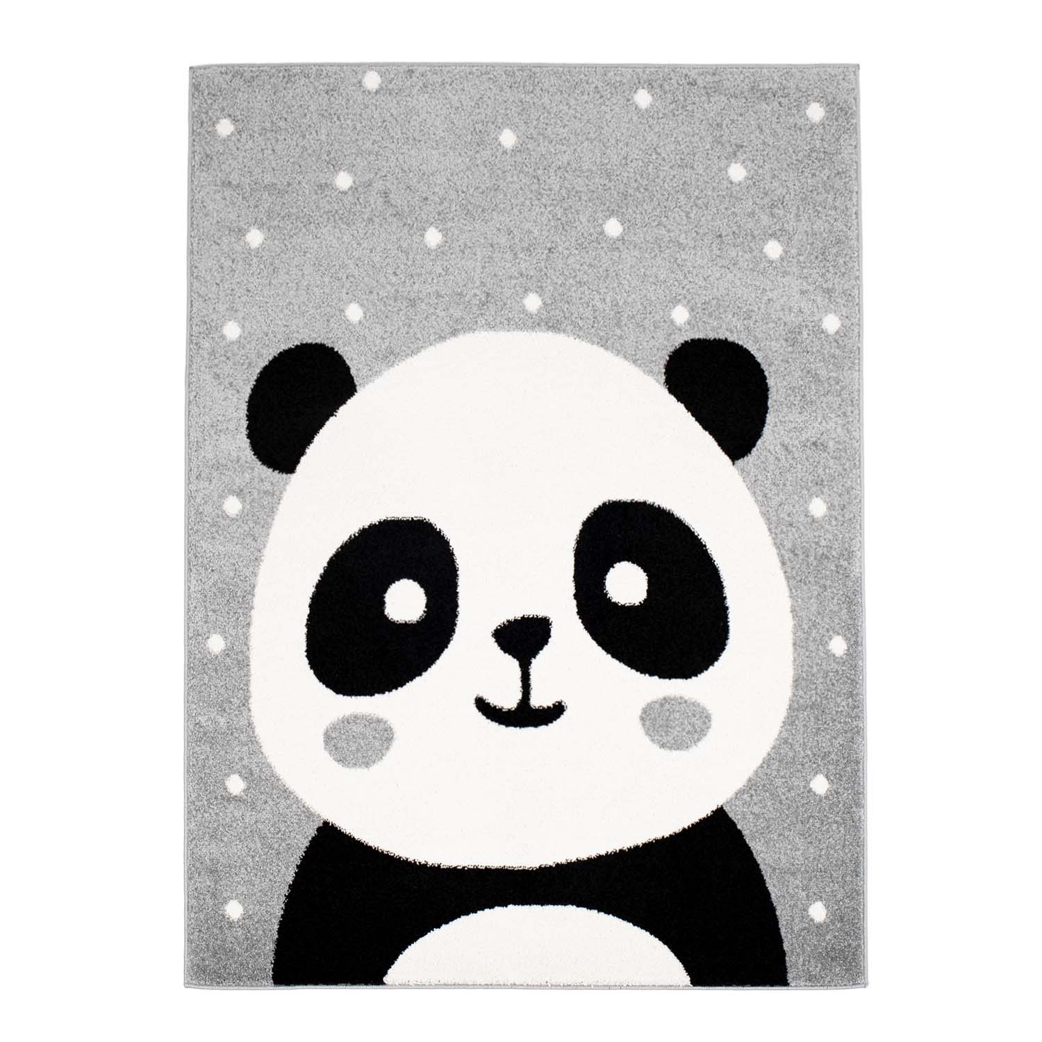 barnmatta rea barnmattan matta till för i barnrum för pojke tjej Bubble Panda grå Panda