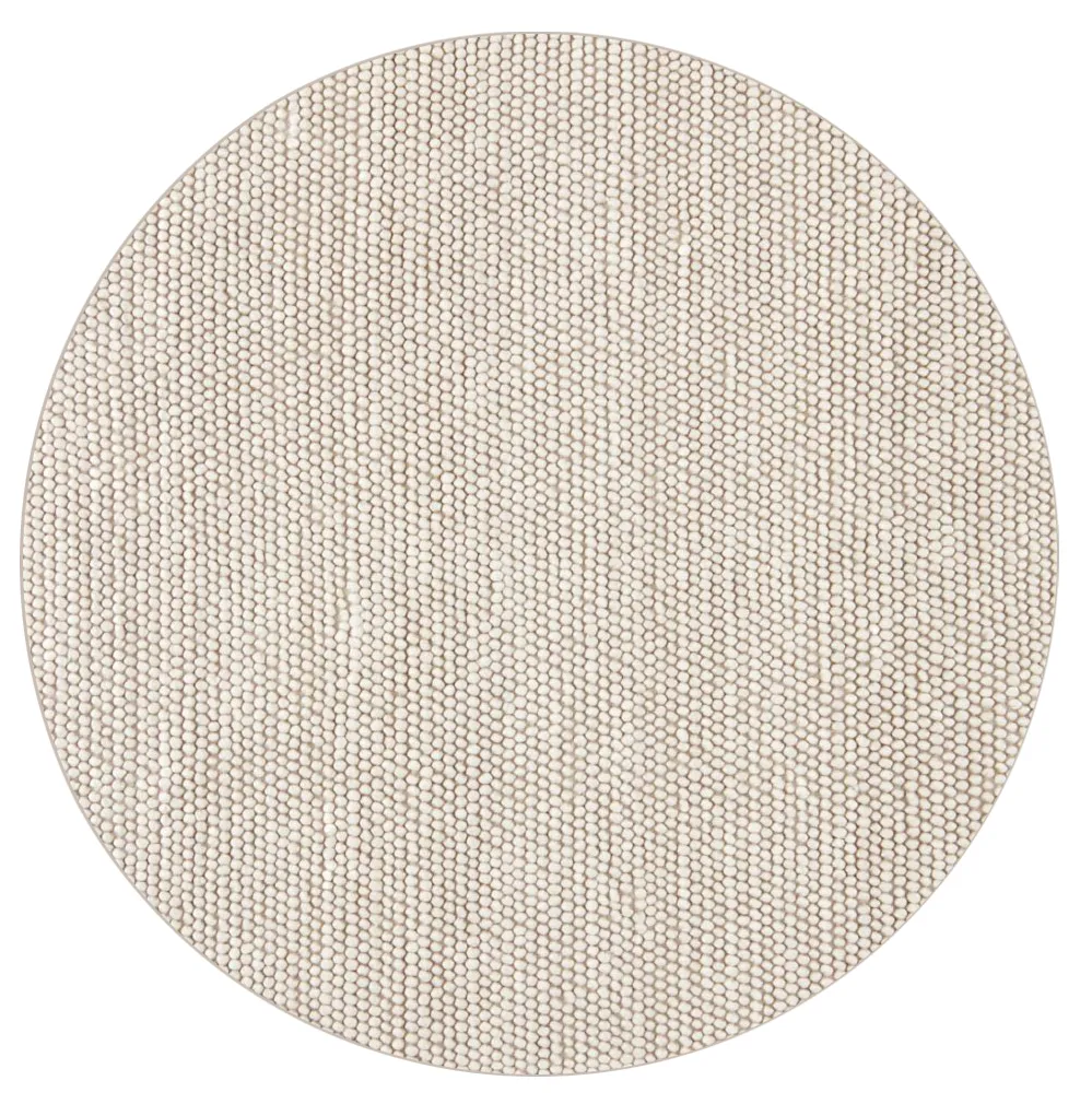 Rund matta - Avafors Wool Bubble (beige)