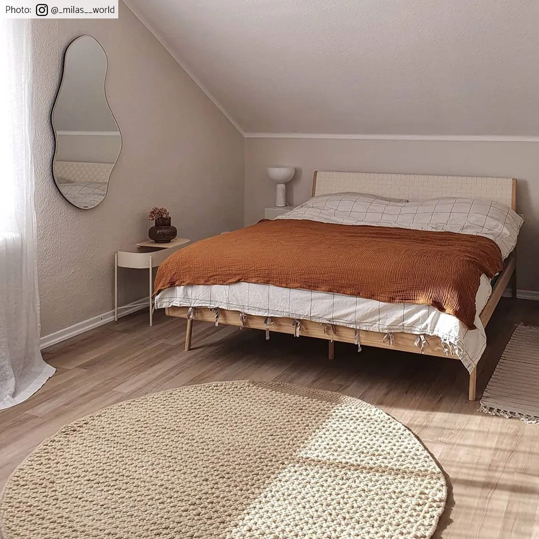 Rund matta - Odessa (beige)