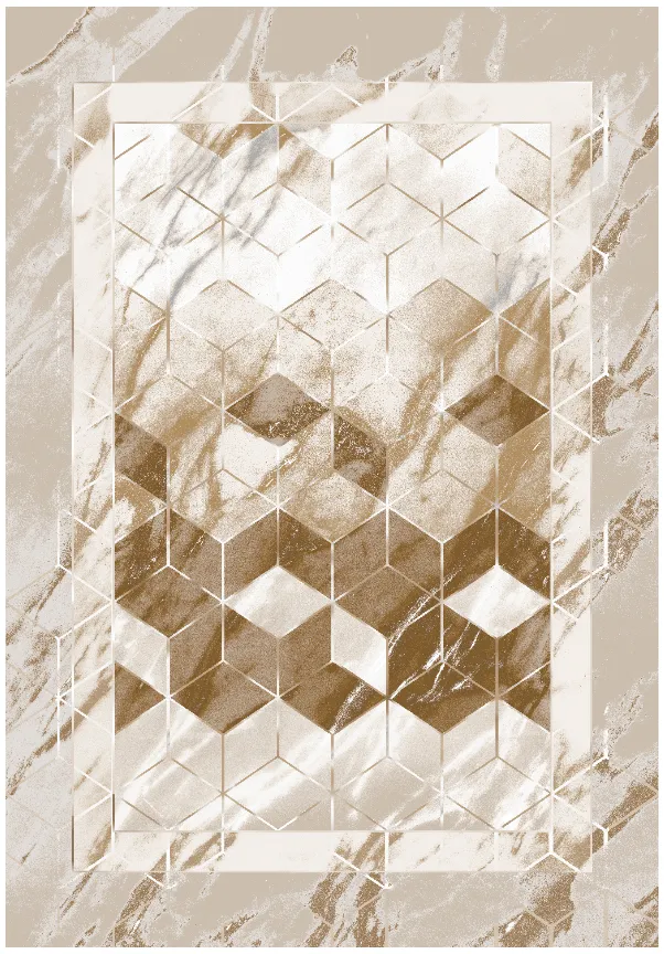 Wiltonmatta - Castello (beige/vit)