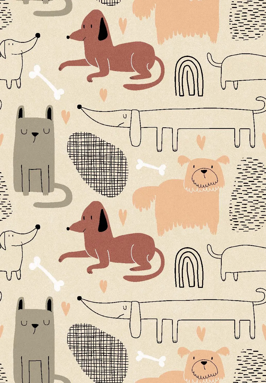 Barnmatta - Cats and dogs (multi)