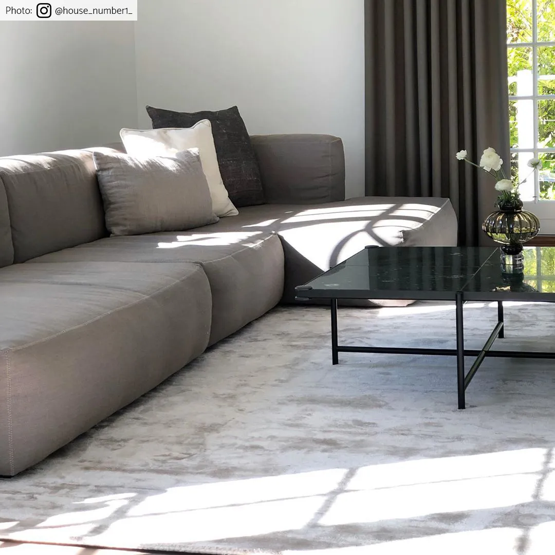 Viskosmatta - Jodhpur Special Luxury Edition (ljusgrå/beige)