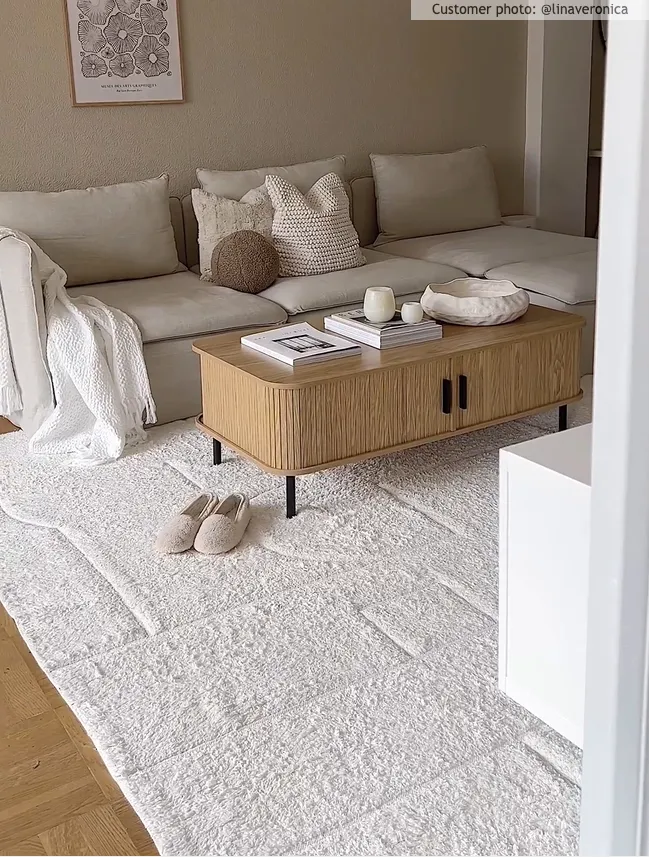 Ryamattor - Cremona Natural Cotton Shaggy (offwhite)