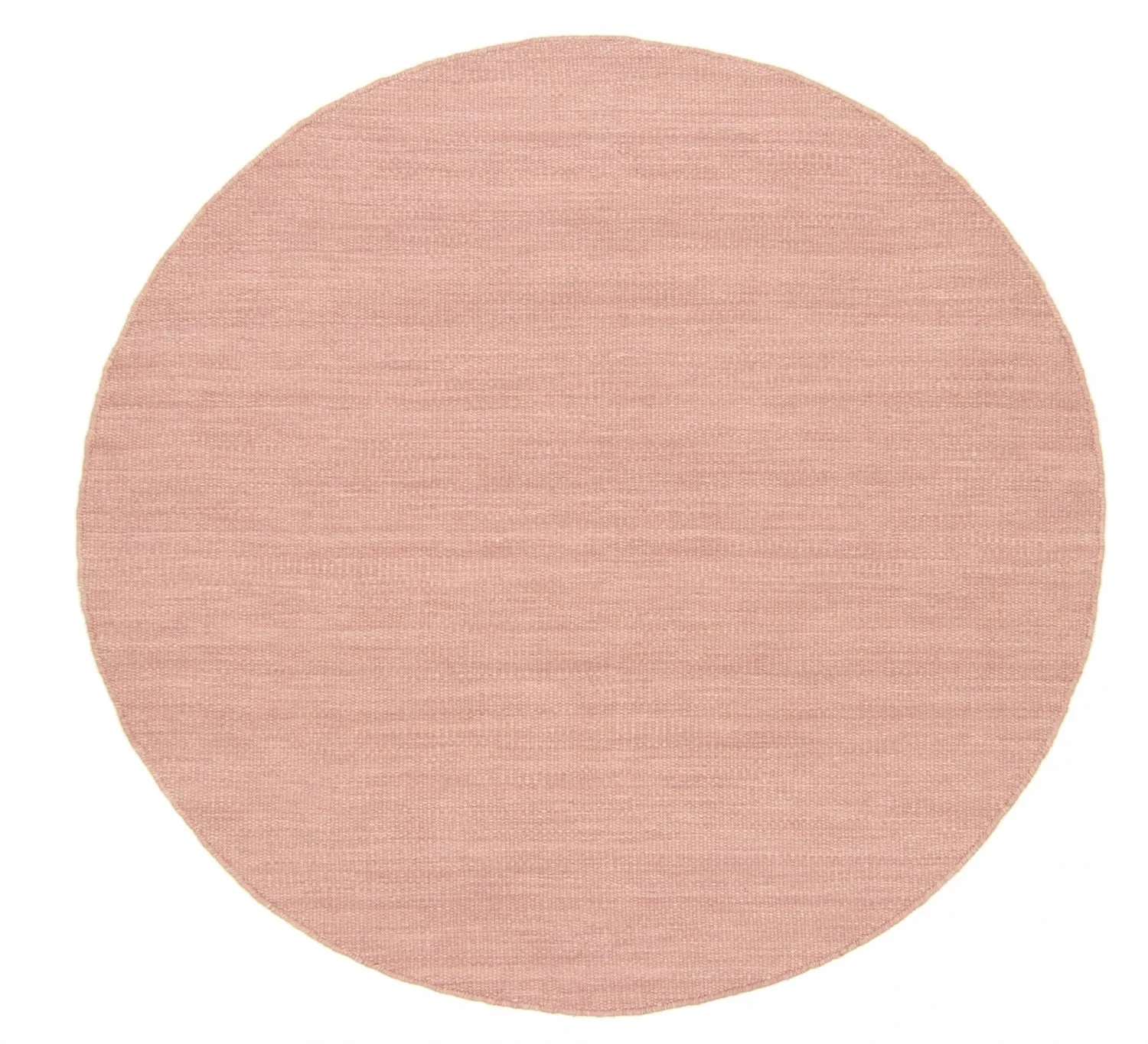 Rund matta - Dhurry (rosa)