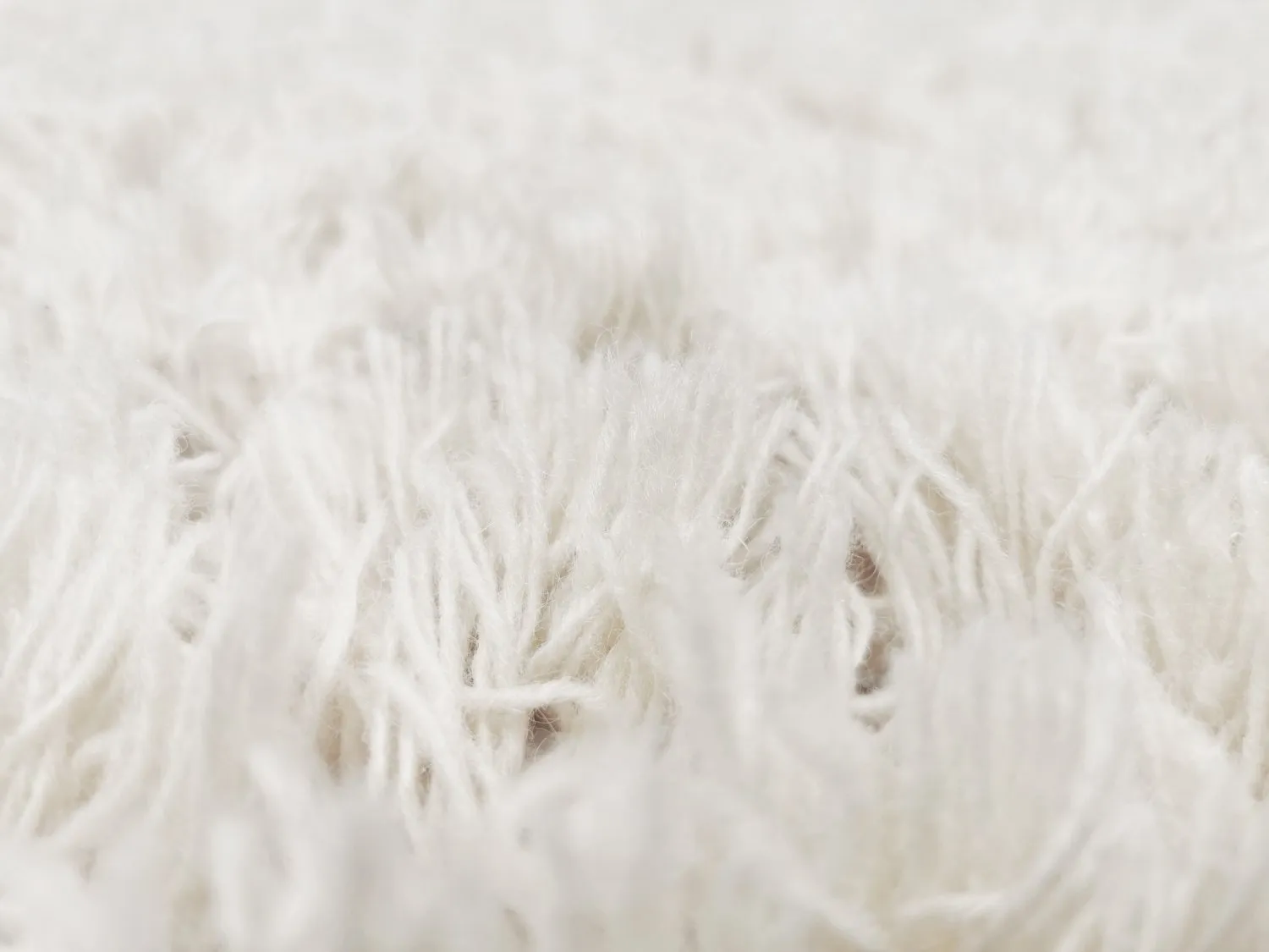 Ullmatta - Aliste Wool Shaggy (snow white)