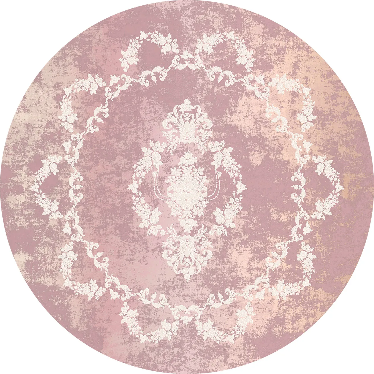Rund matta - Nefta (rosa)