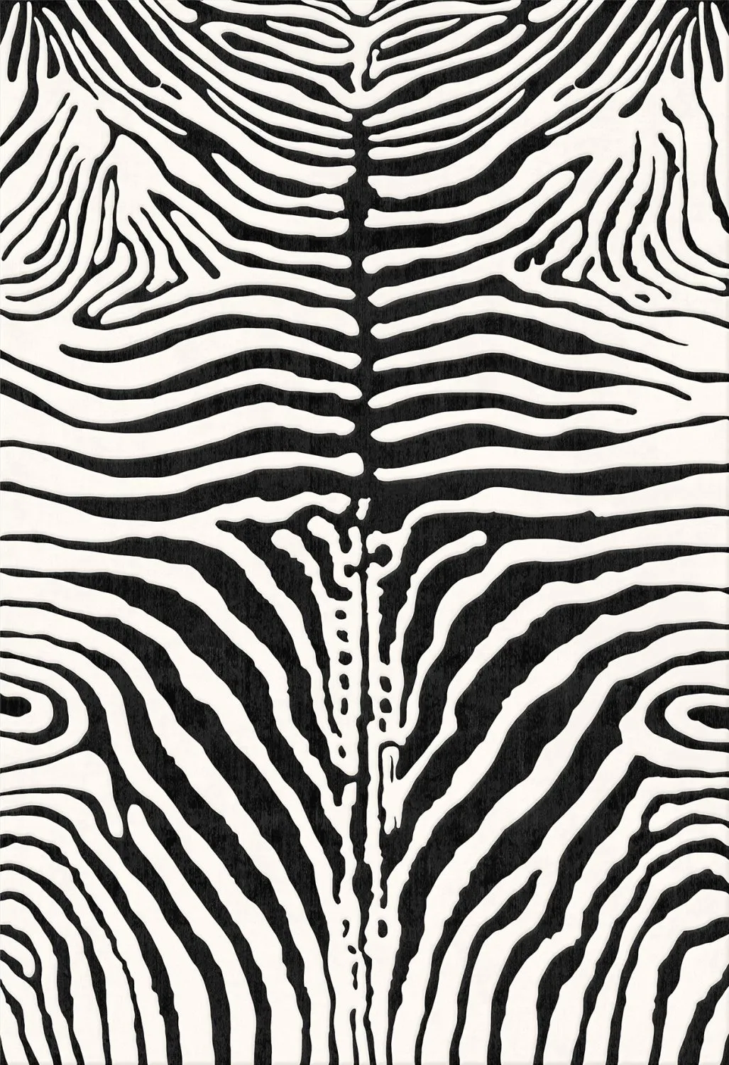 Wiltonmatta - Zebra (svart/vit)
