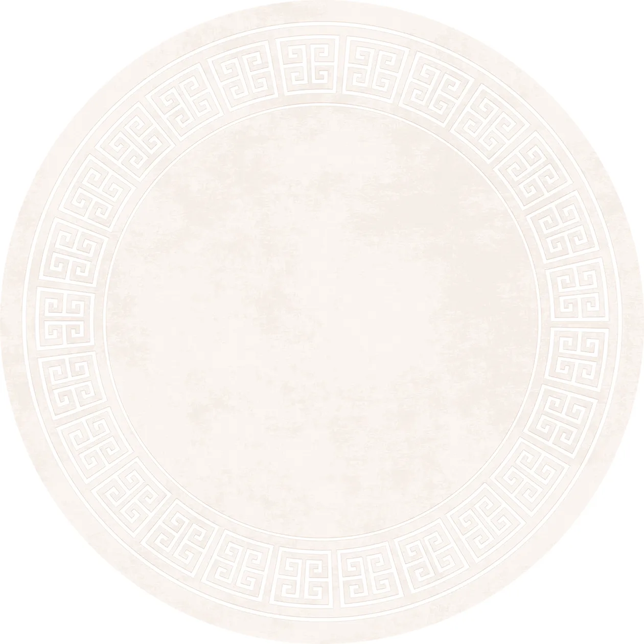 Rund matta - Kuba (beige)