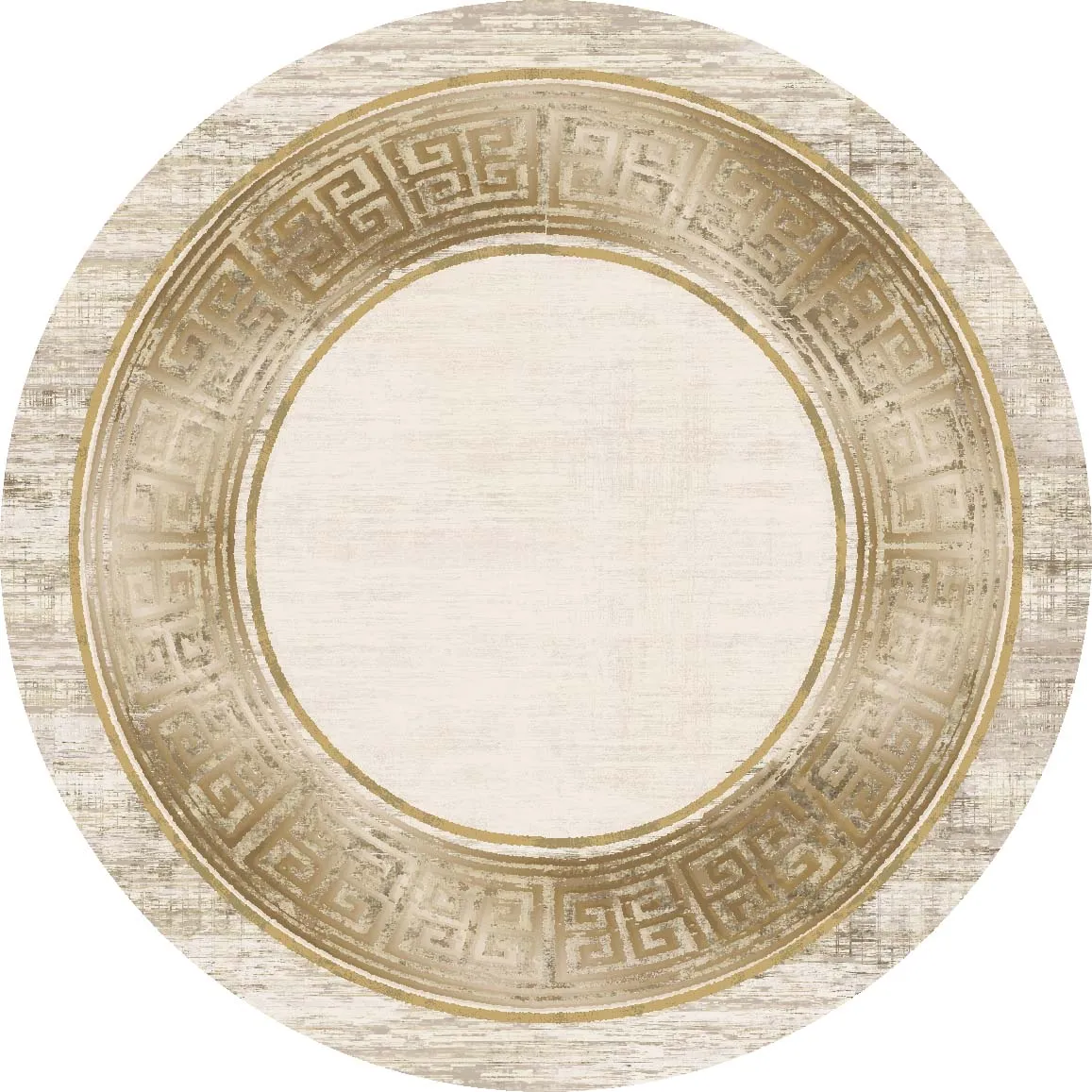 Rund matta - Tilos (beige)