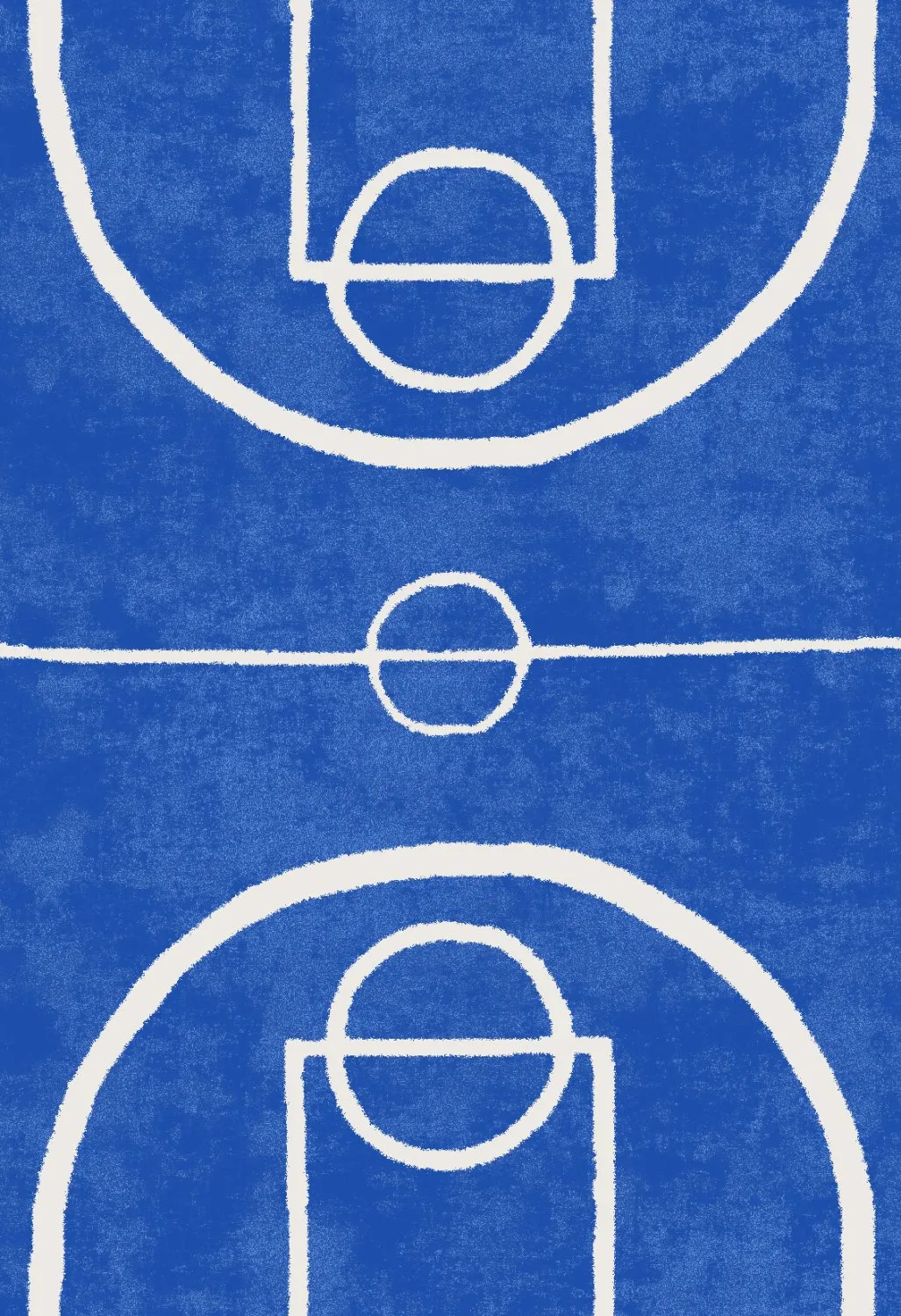 Barnmatta - Basket (blå)