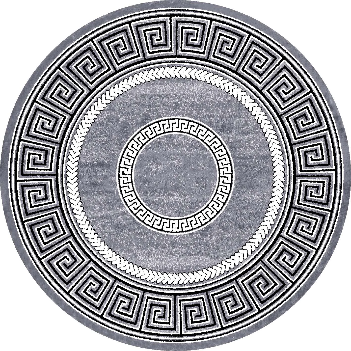 Rund matta - Ankara Versace (grå)