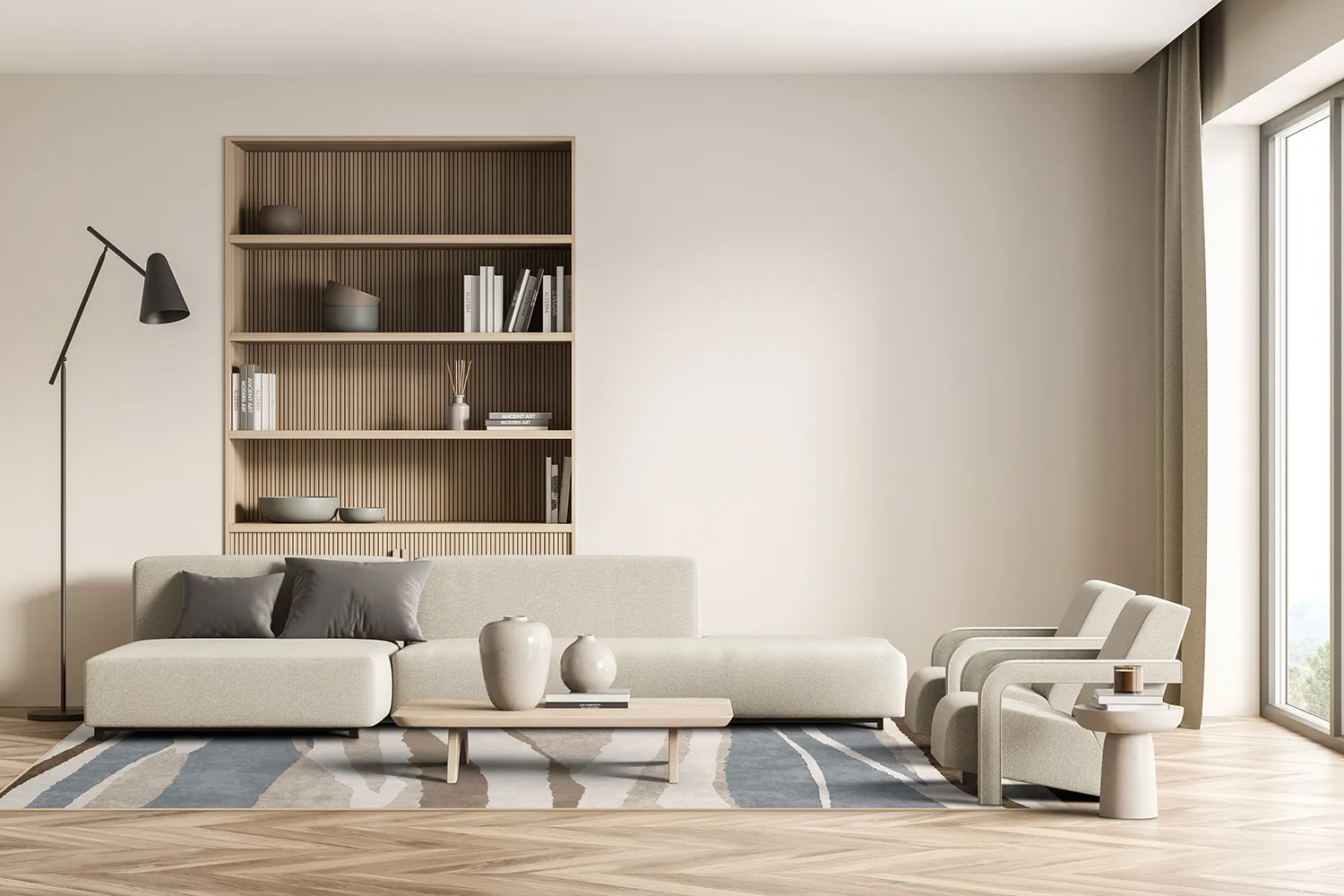 Wiltonmatta - Effie (beige/multi)