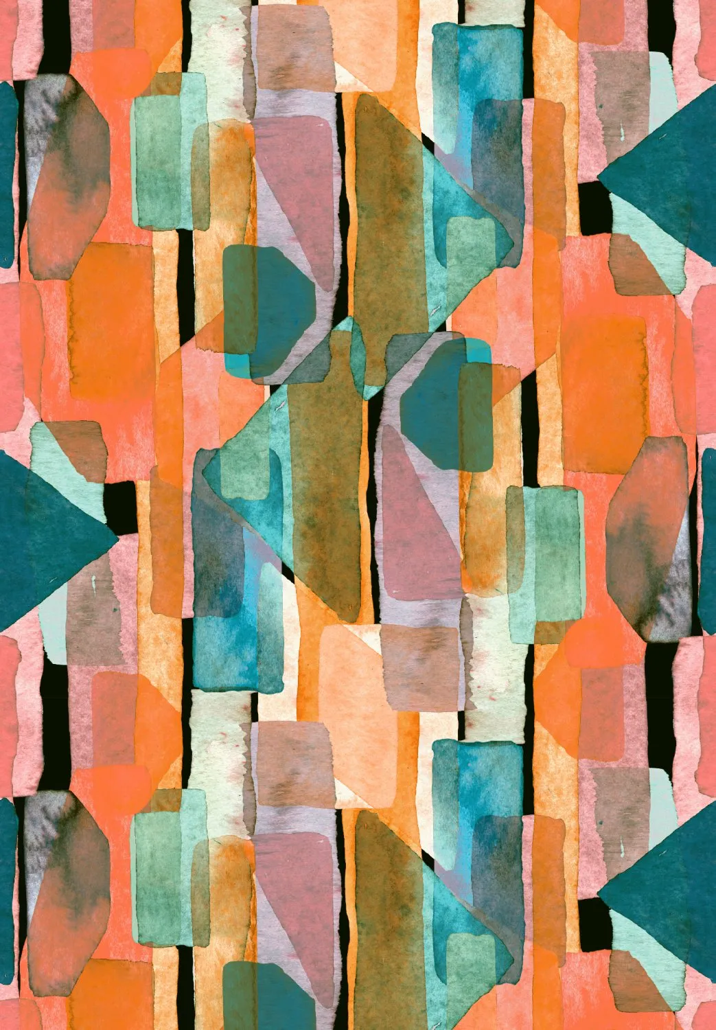 Wiltonmatta - Salome (orange/multi)
