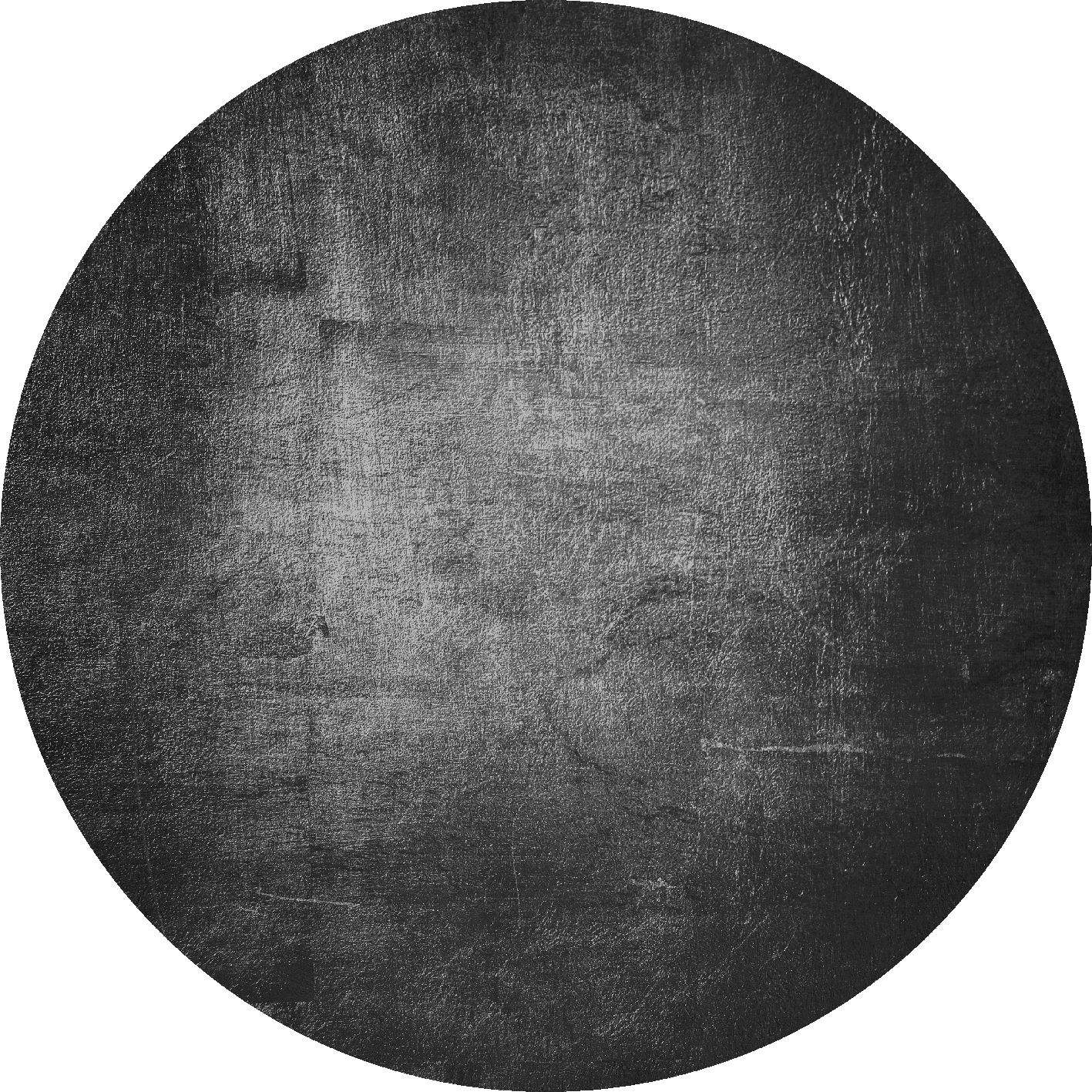 Rund matta - Serifos (mörkgrå)