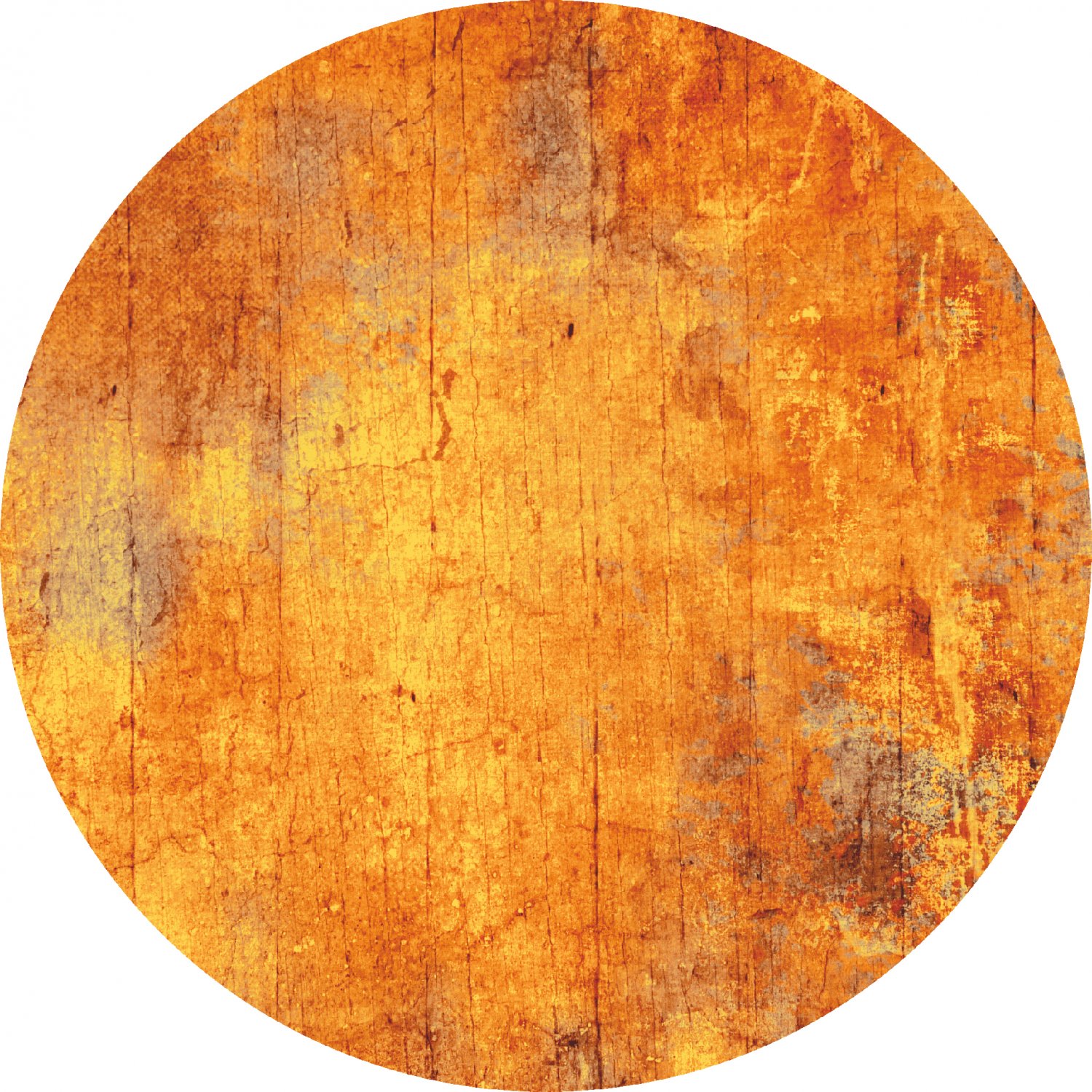 Rund matta - Cesano (orange)