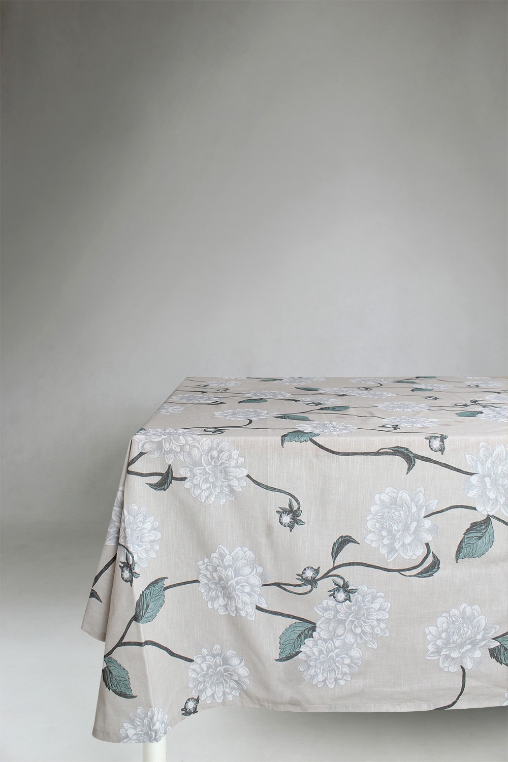 Dukar - Bomullsduk Alyssa (beige/grå) (Storlek: 140 x 250 cm)