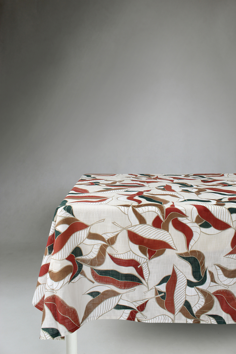 Dukar - Bomullsduk Amalie (beige/rost) (Storlek: 140 x 250 cm)