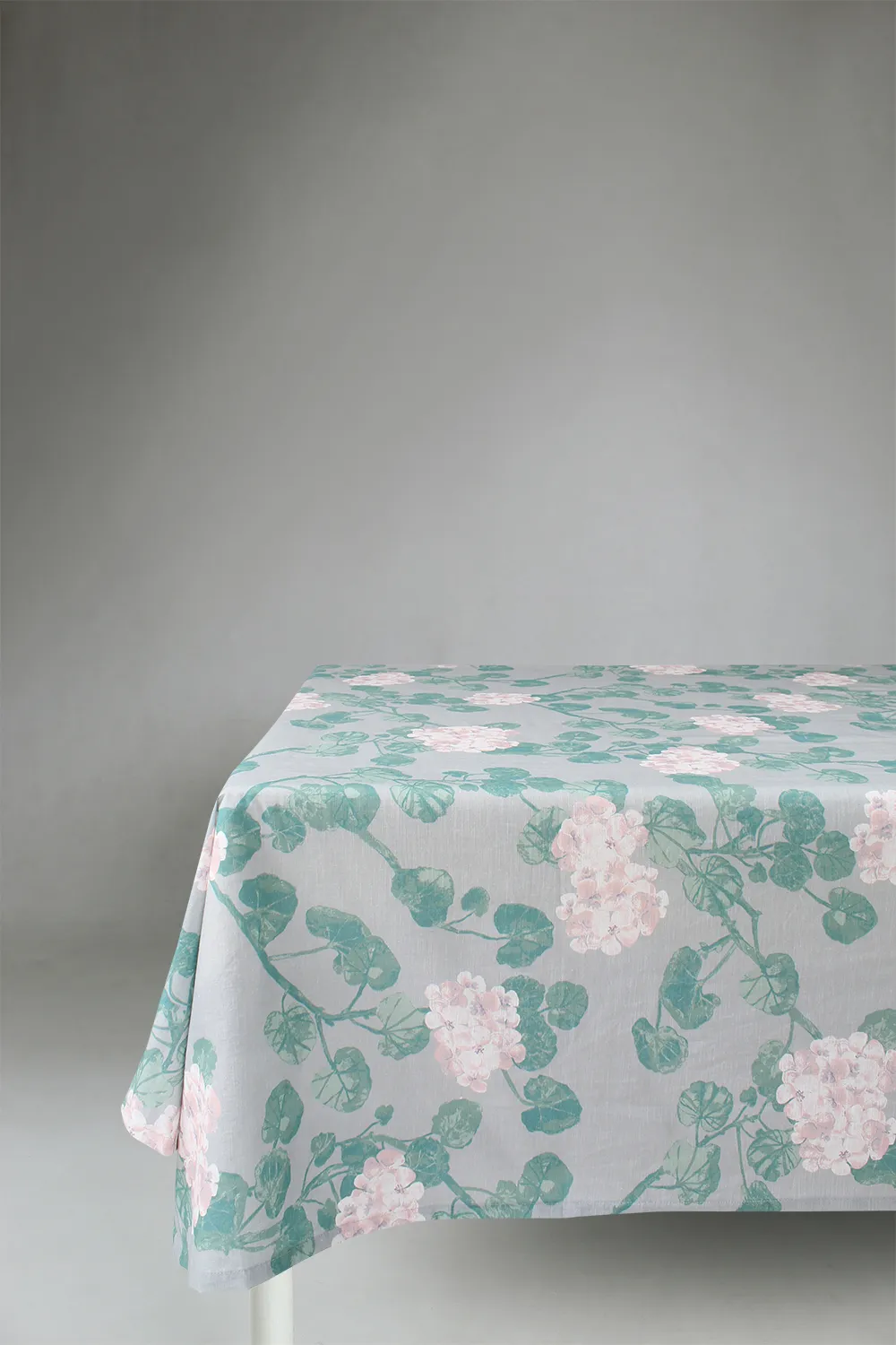 Dukar - Bomullsduk Amara (grå/rosa)
