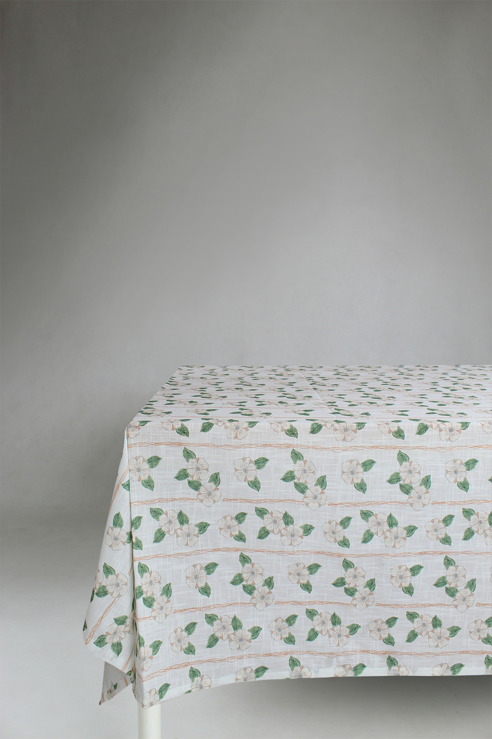Dukar - Bomullsduk Anna-Lisa (beige) (Storlek: 140 x 250 cm)