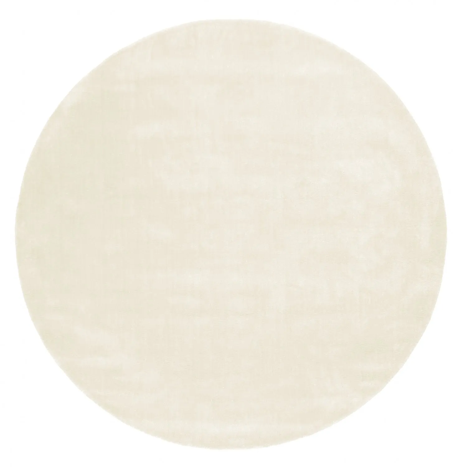 Rund matta - Recycled PET with viscose look (offwhite)