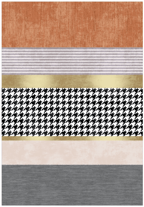 Wiltonmatta - Esme (orange/multi) (Storlek: 200 x 280 cm)