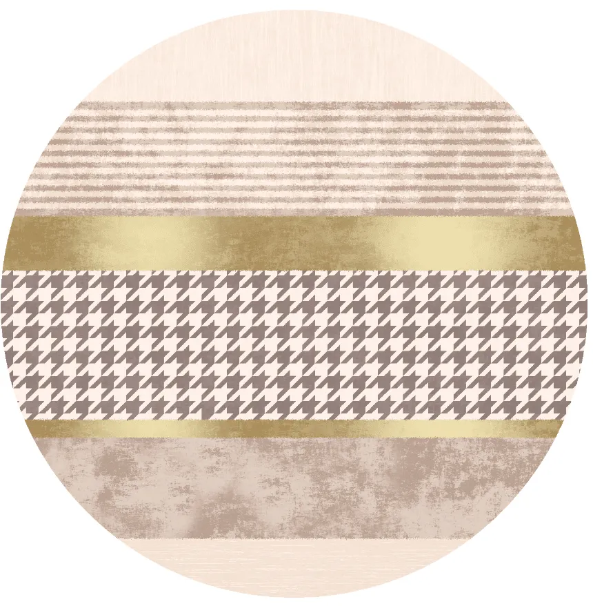 Rund matta - Esme (beige/multi)