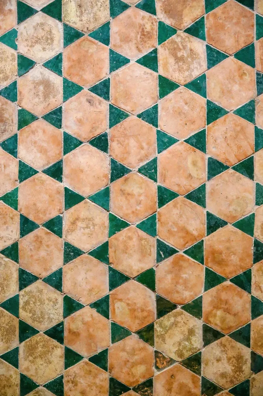 Wiltonmatta - Calvi (beige/grön)