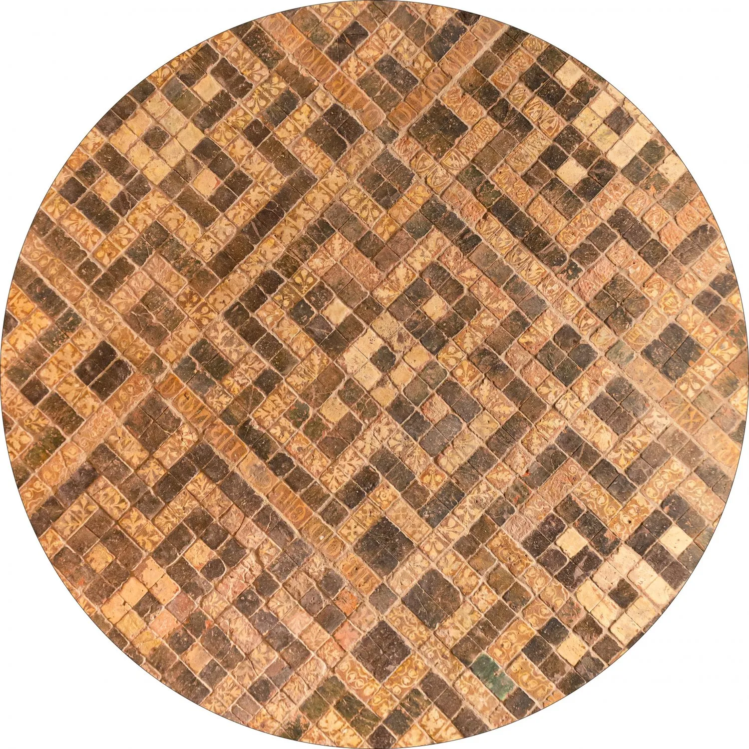 Rund matta - Lamego (beige/brun)