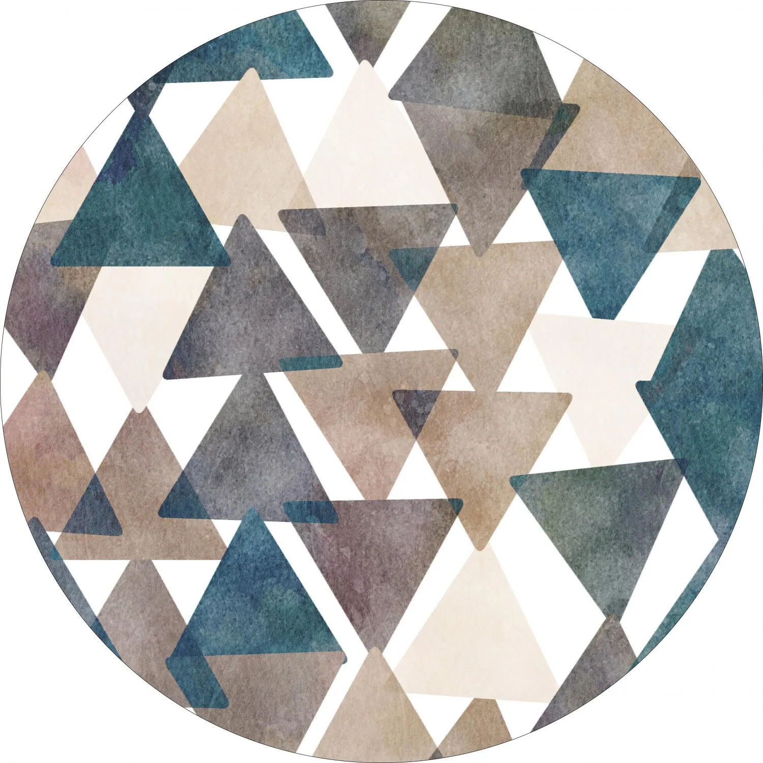 Rund matta - Branco (multi)