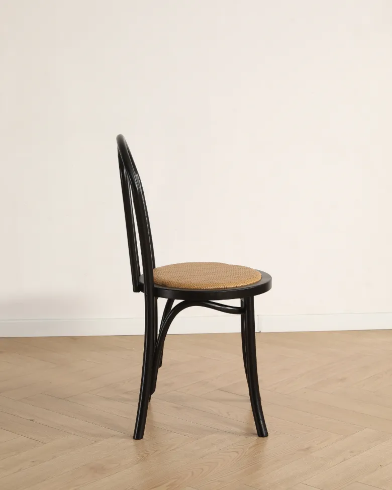 Stol - Bistro (rotting/svart) - 2 st