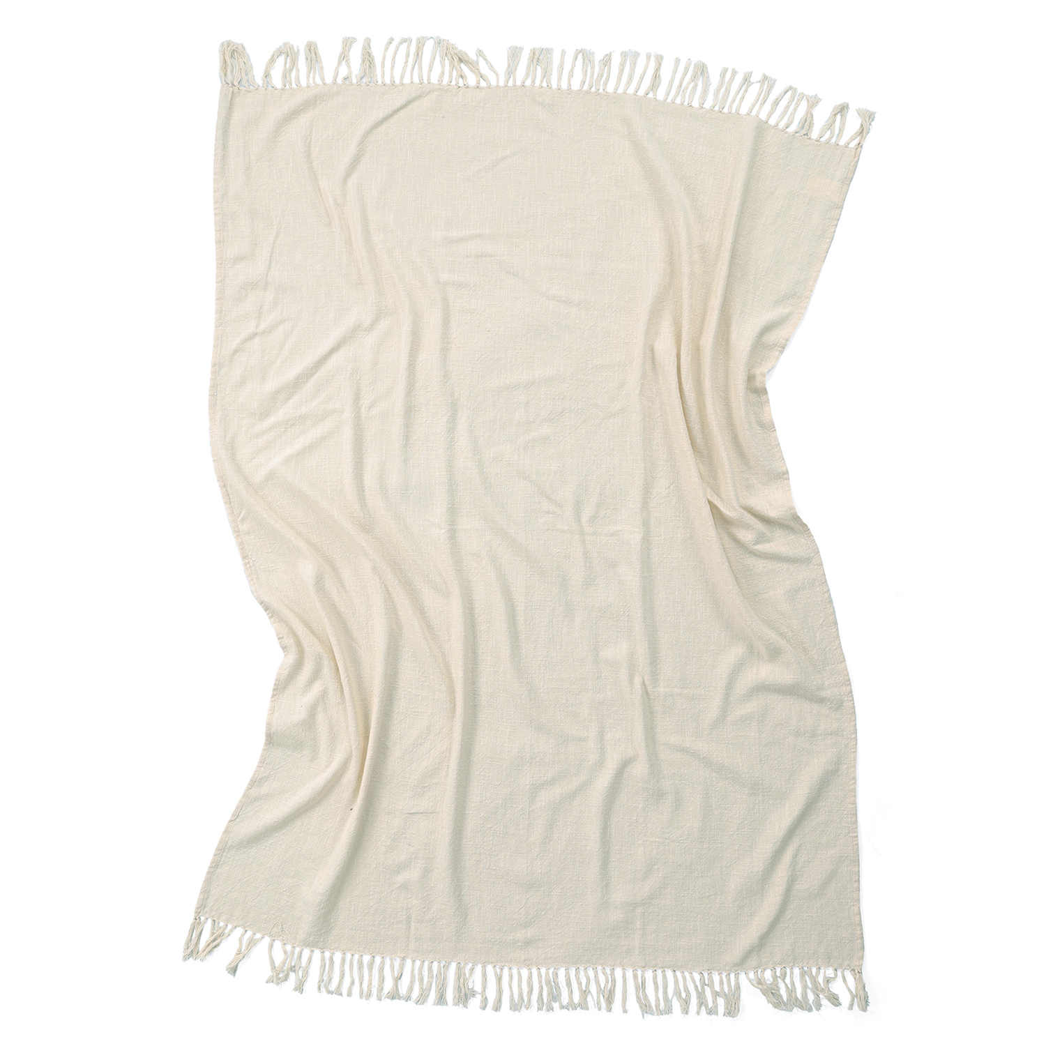 Filtar - Veya cotton throw (cream) (Storlek: 130 x 170 cm)