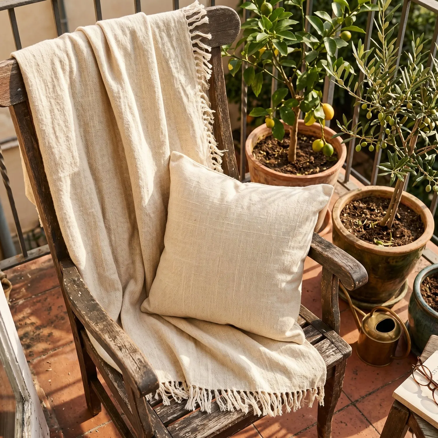 Filtar - Veya cotton throw (cream)