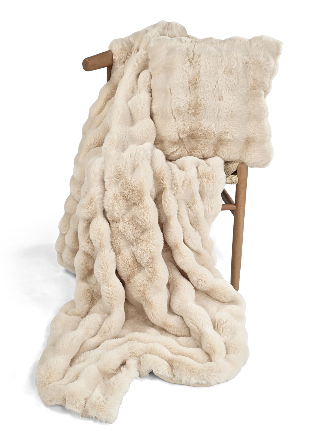 Filtar - Aranga Bubble Throw (beige) (Storlek: 130 x 170 cm)