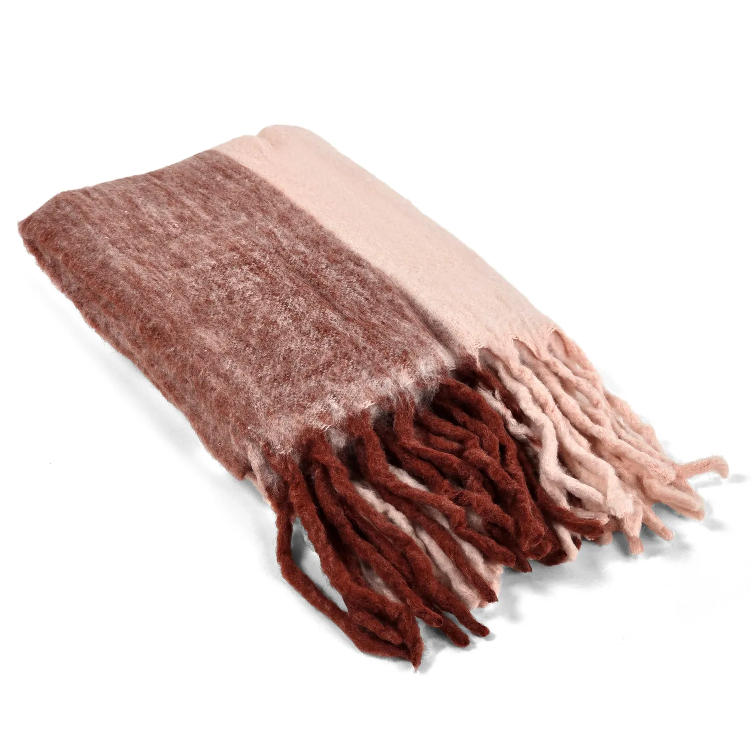 Filtar - Pläd i ullmix - Carol (rosa)