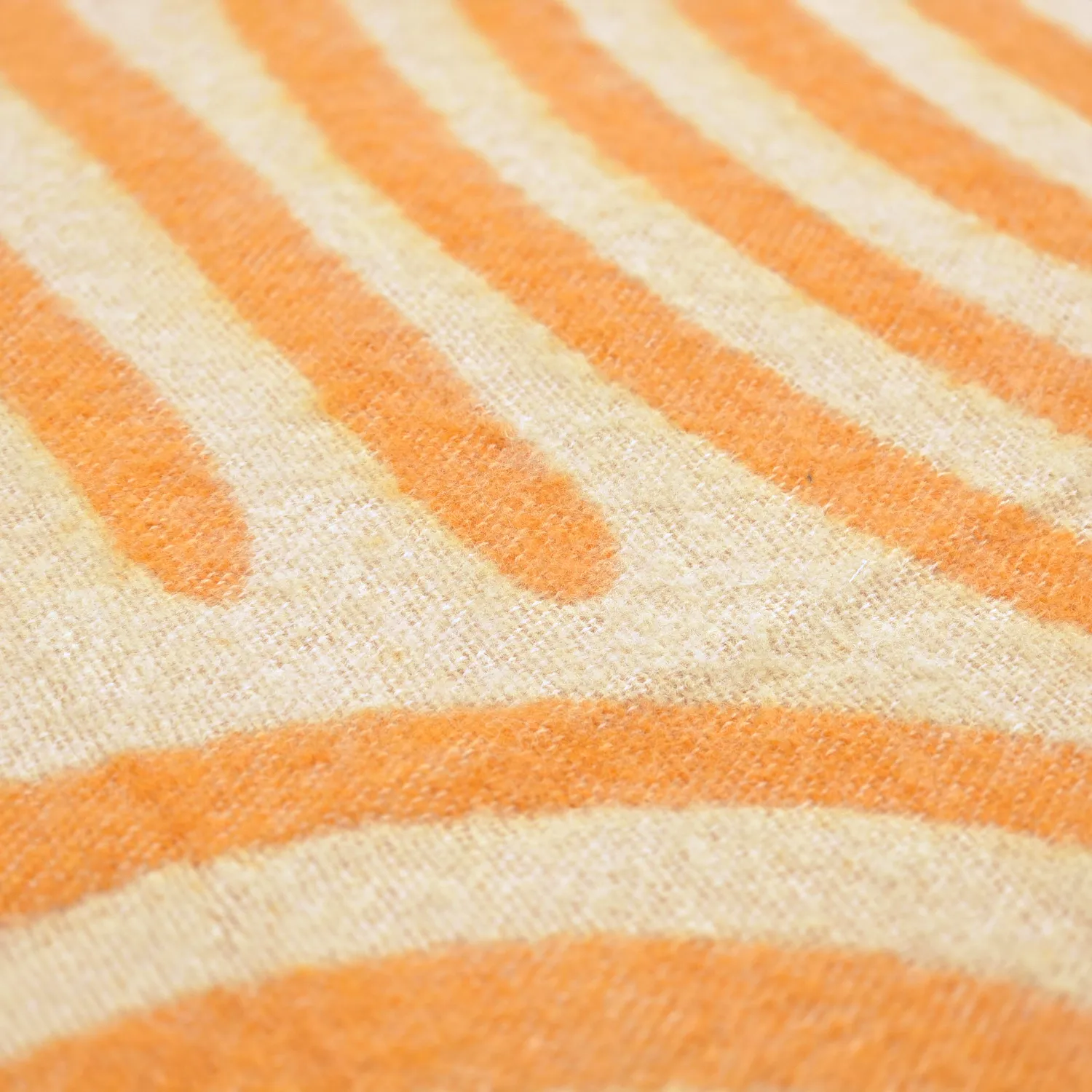 Filtar - Pläd i ullmix - Melody (beige/orange)