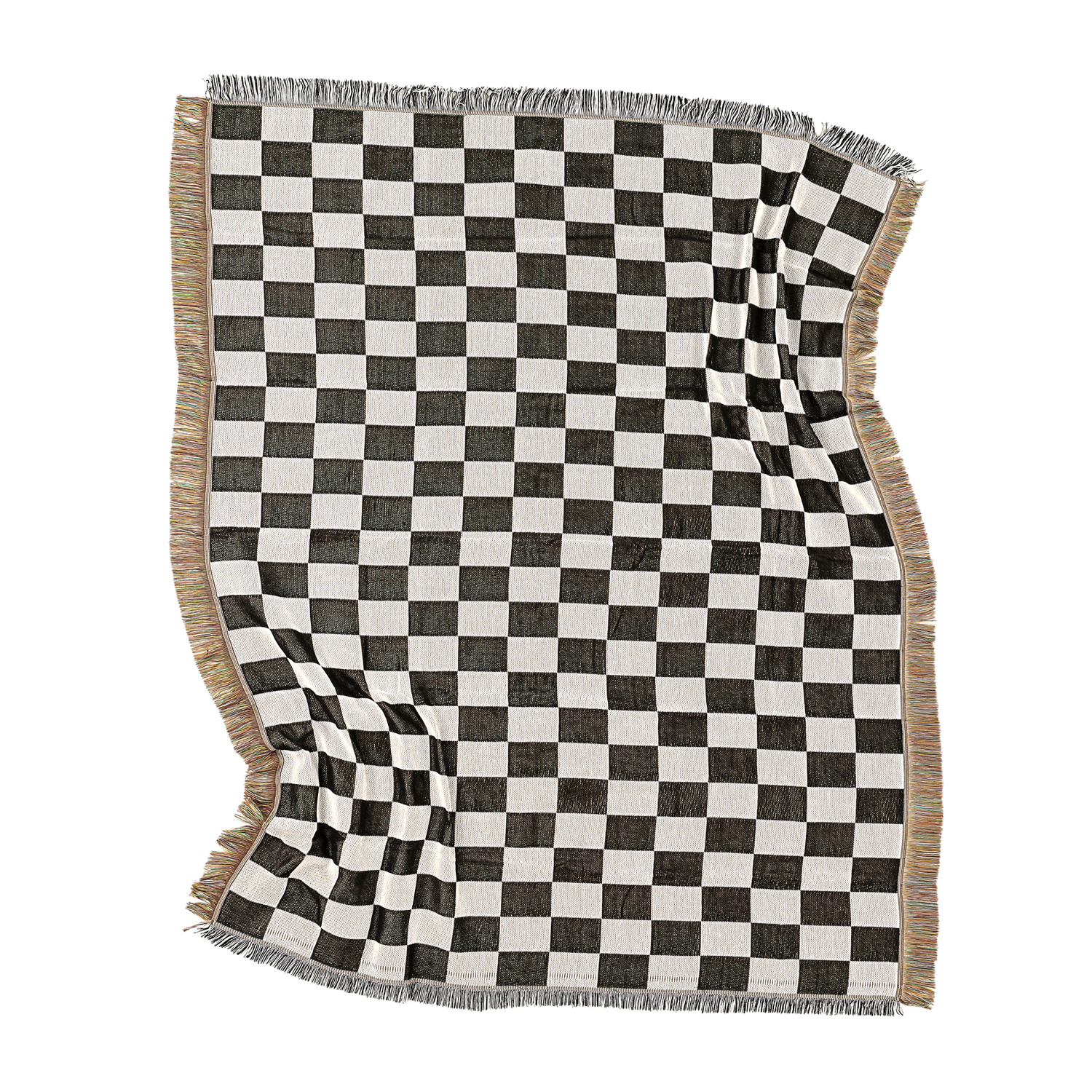 Filtar - Wallace Tapestry Blanket (svart/vit) (Storlek: 130 x 160 cm)