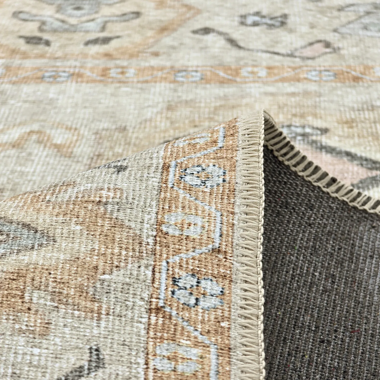 Flatvävd matta - Amena (beige)