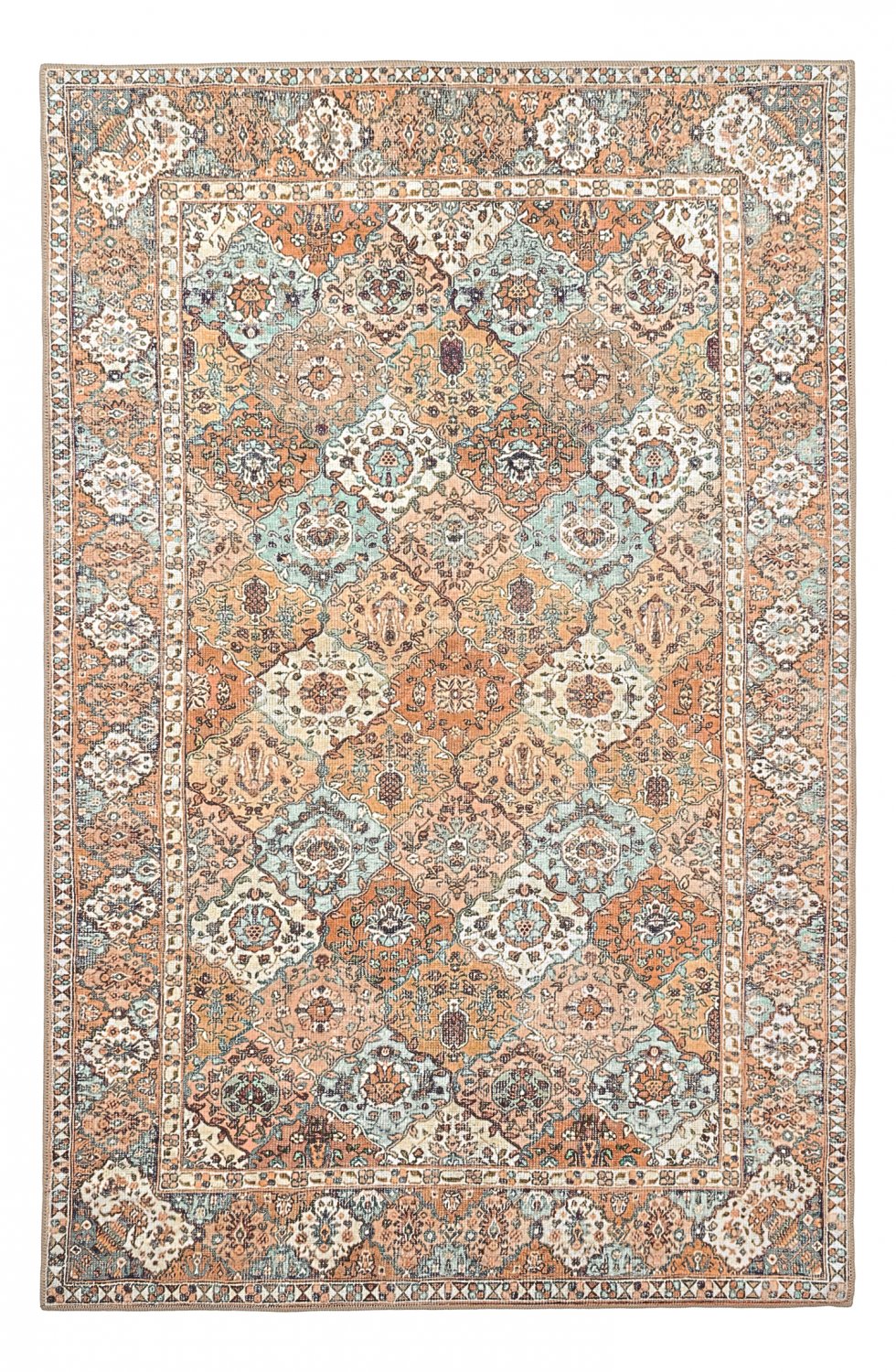 Flatvävd matta - Berelina (beige/multi) (Storlek: 190 x 280 cm)