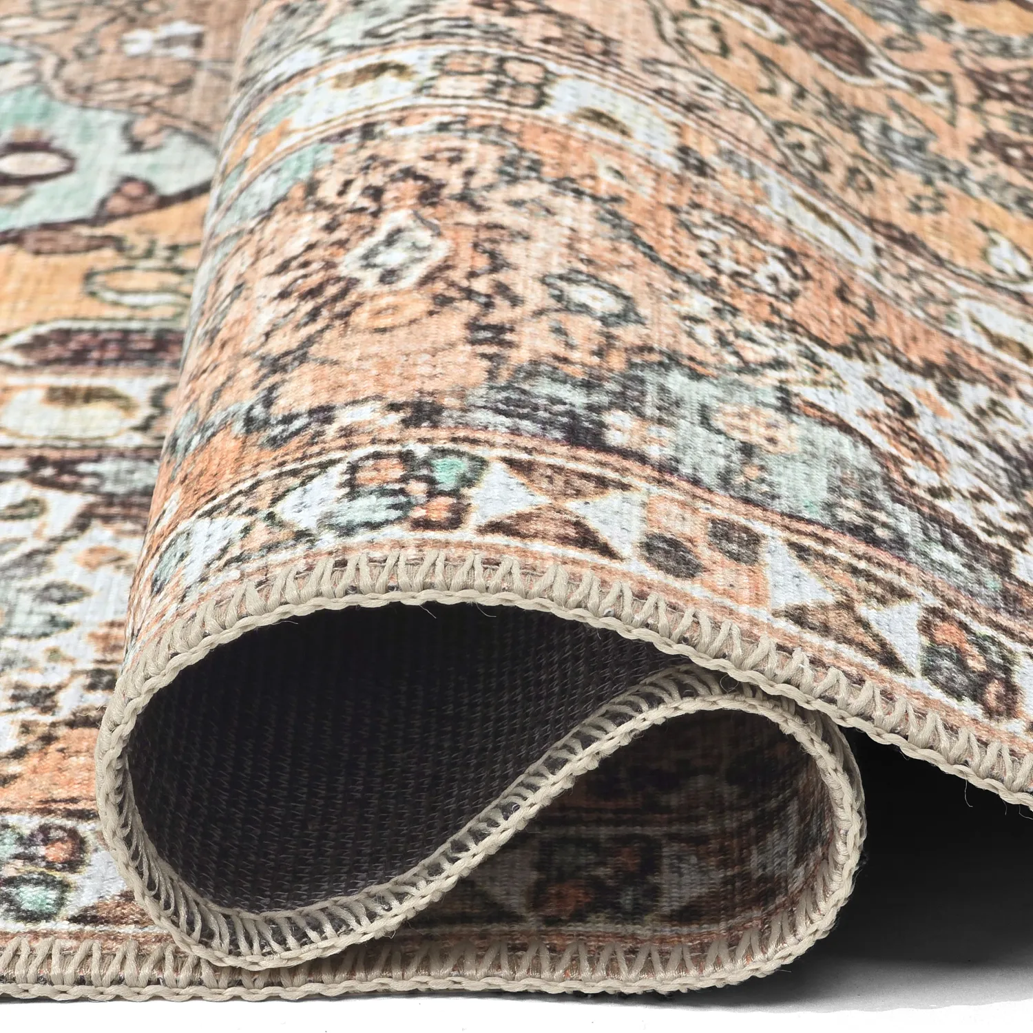 Flatvävd matta - Berelina (beige/multi)