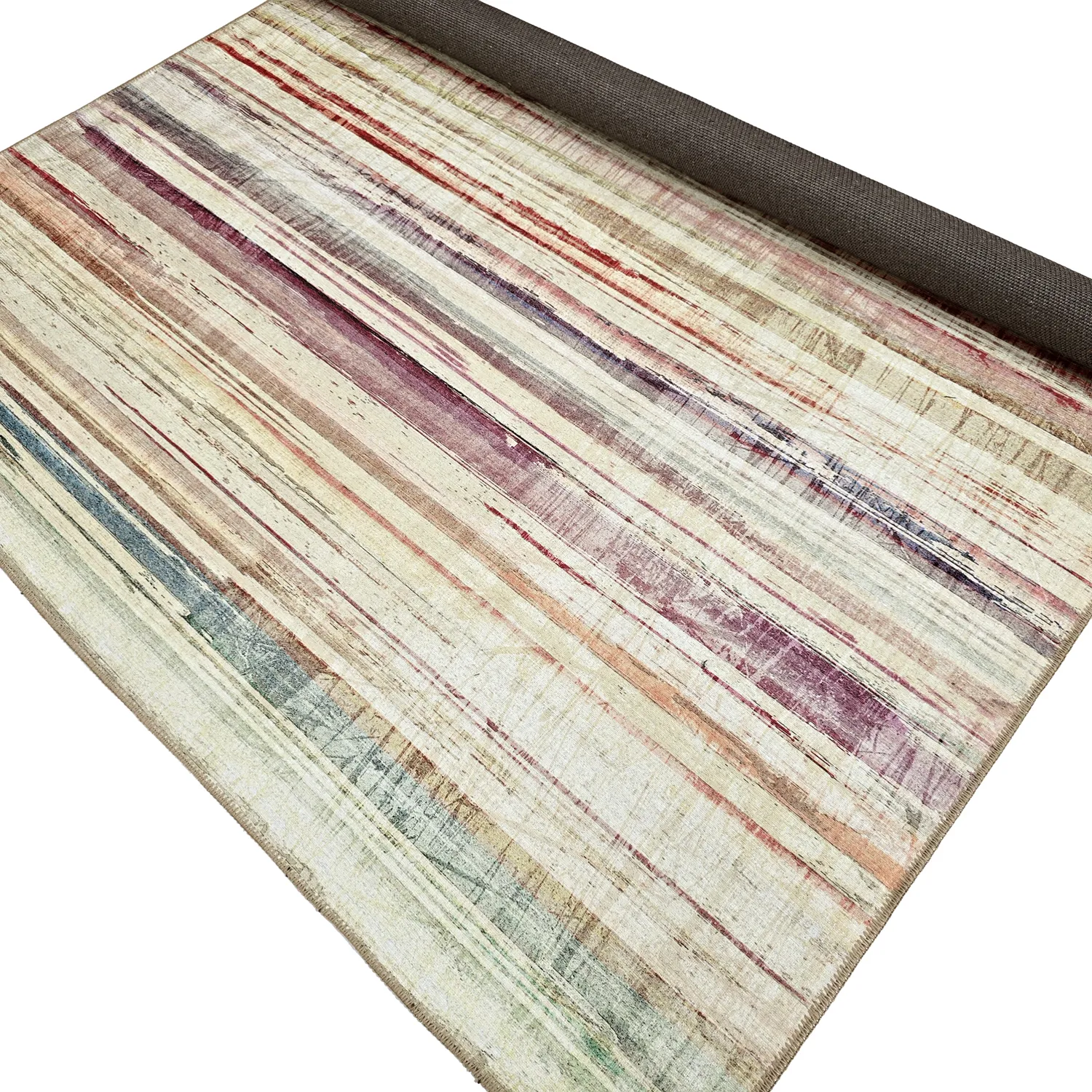 Flatvävd matta - Delara (beige/multi)
