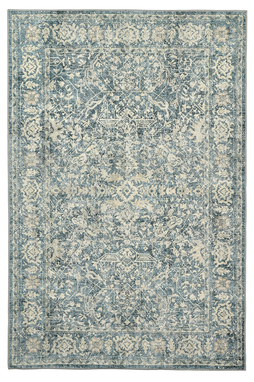 Flatvävd matta - Meralis (blå) (Storlek: 190 x 280 cm)