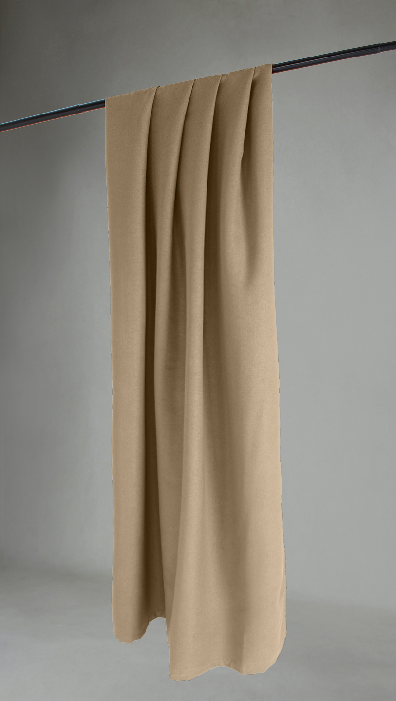 Gardiner - Mörkläggningsgardin Octavia (beige) (Storlek: 130 x 300 cm)