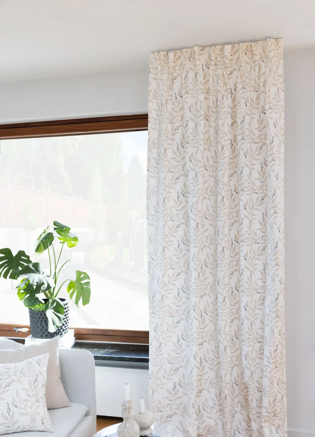 Gardiner - Bomullsgardin Katri (beige)