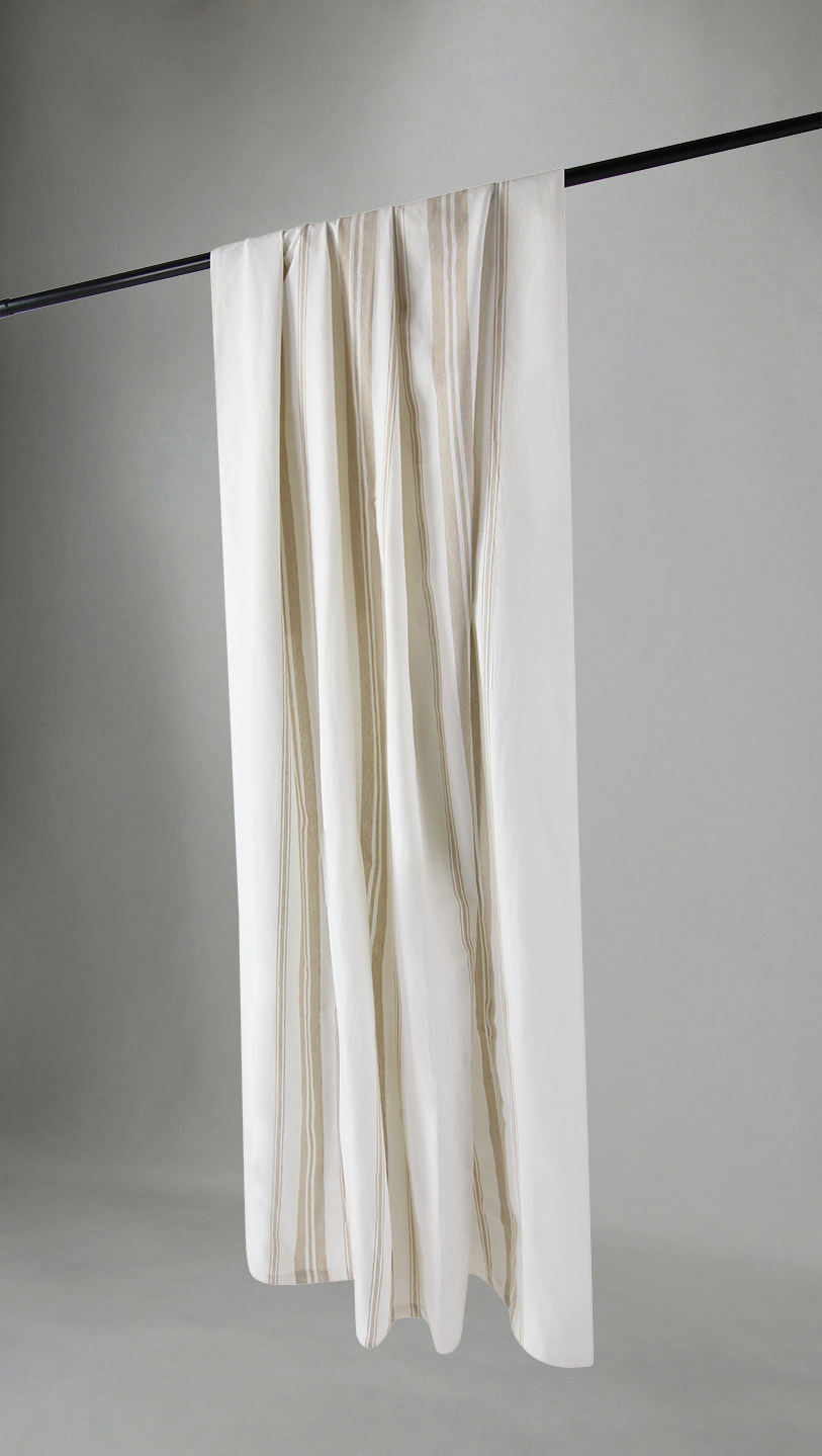Bomullsgardin - Florencia (offwhite) (Storlek: 140 x 250 cm)