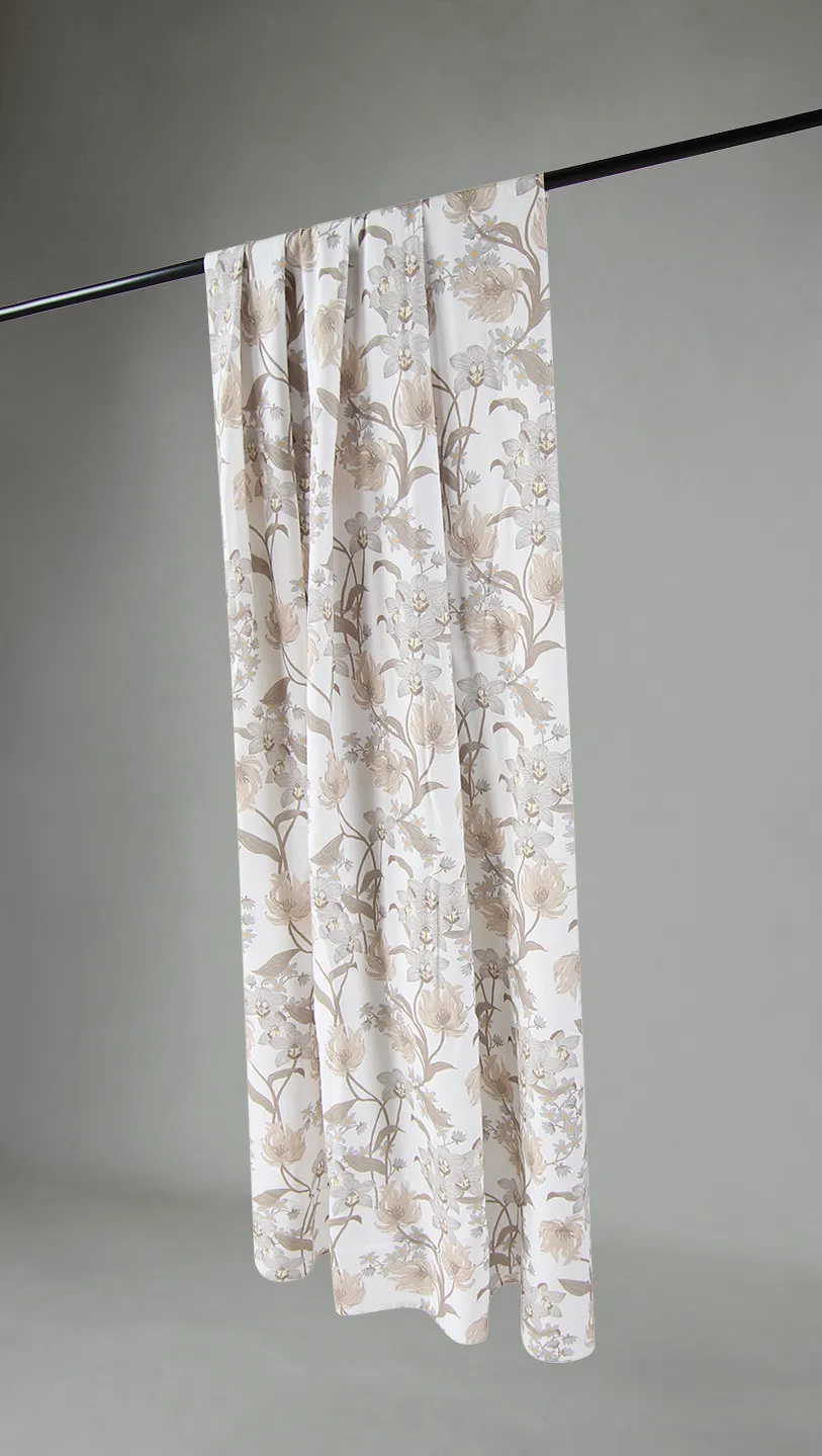 Gardiner - Bomullsgardin Florina (beige)