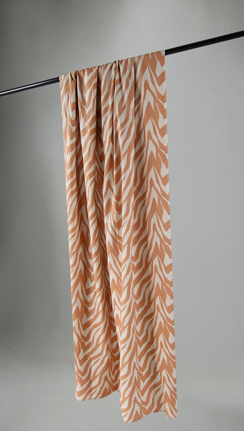 Gardiner - Bomullsgardin Laura (orange) (Storlek: 140 x 250)