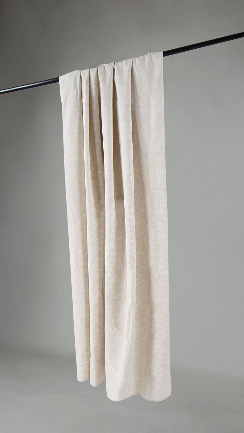 Gardiner - Bomullsgardin Merja (beige) (Storlek: 140 x 250)