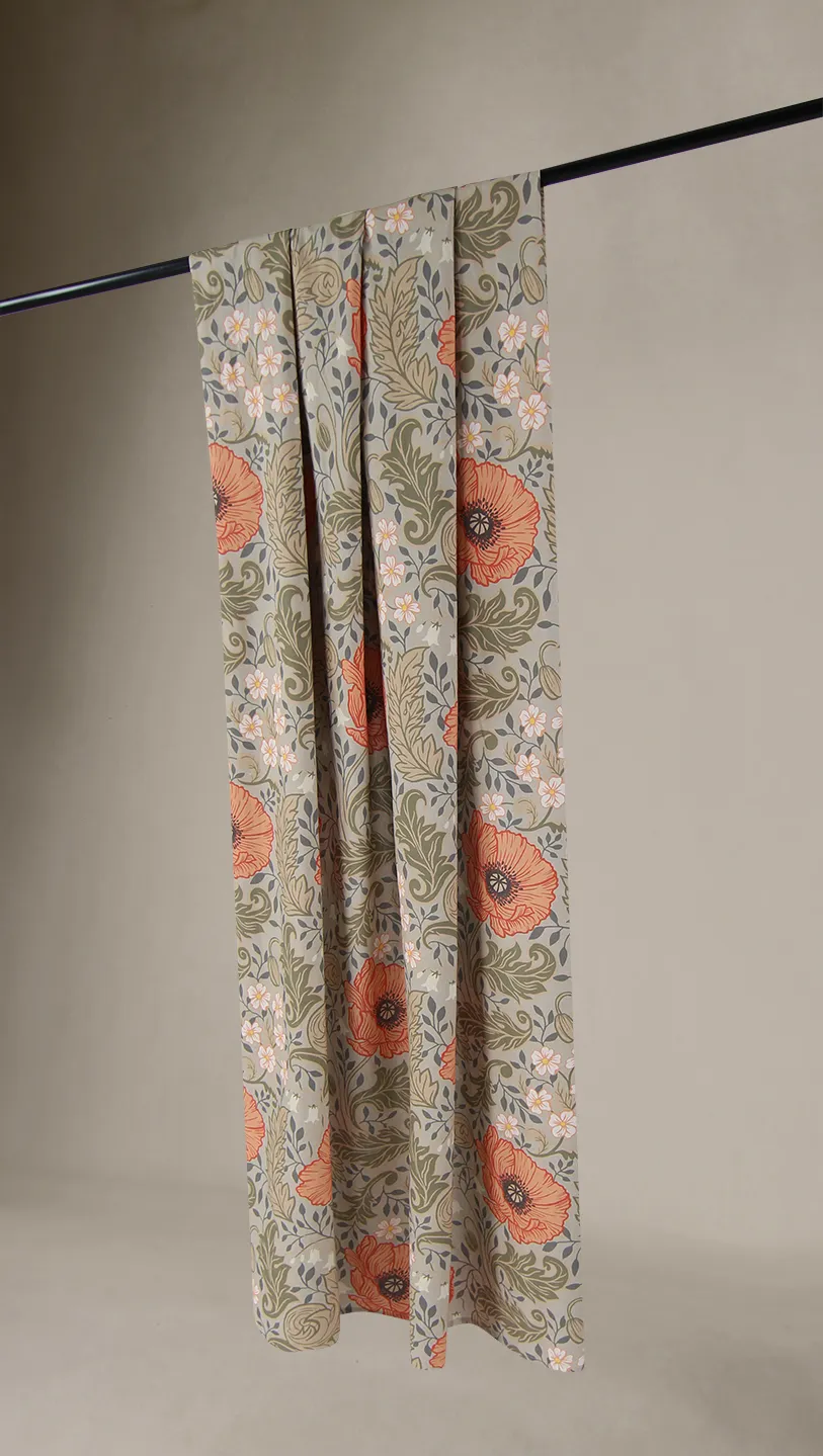 Bomullsgardin - Poppy (beige)