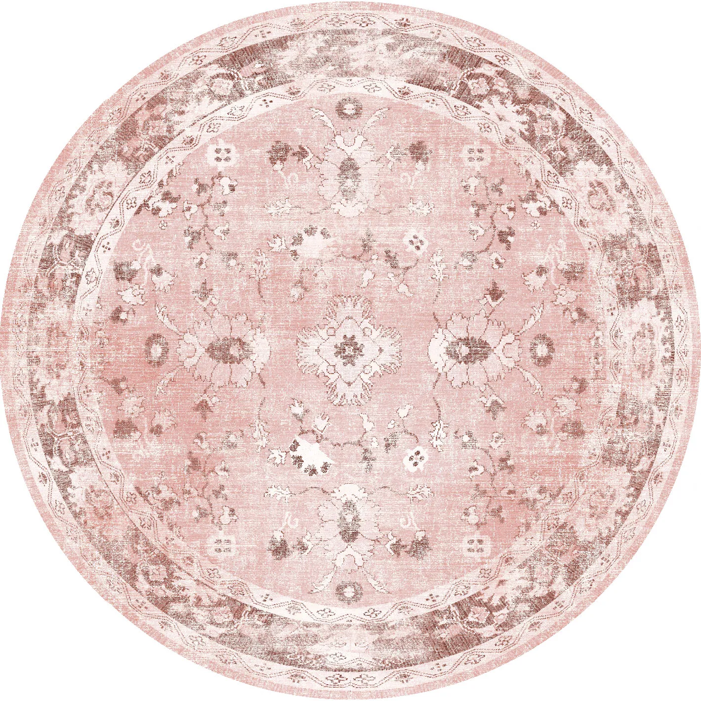 Rund matta - Gombalia (rosa)